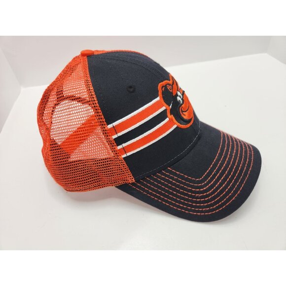 Baltimore Orioles Adult Snapback Hat New Era Orange Black Mesh Baseball Cap Mens - Picture 2 of 12